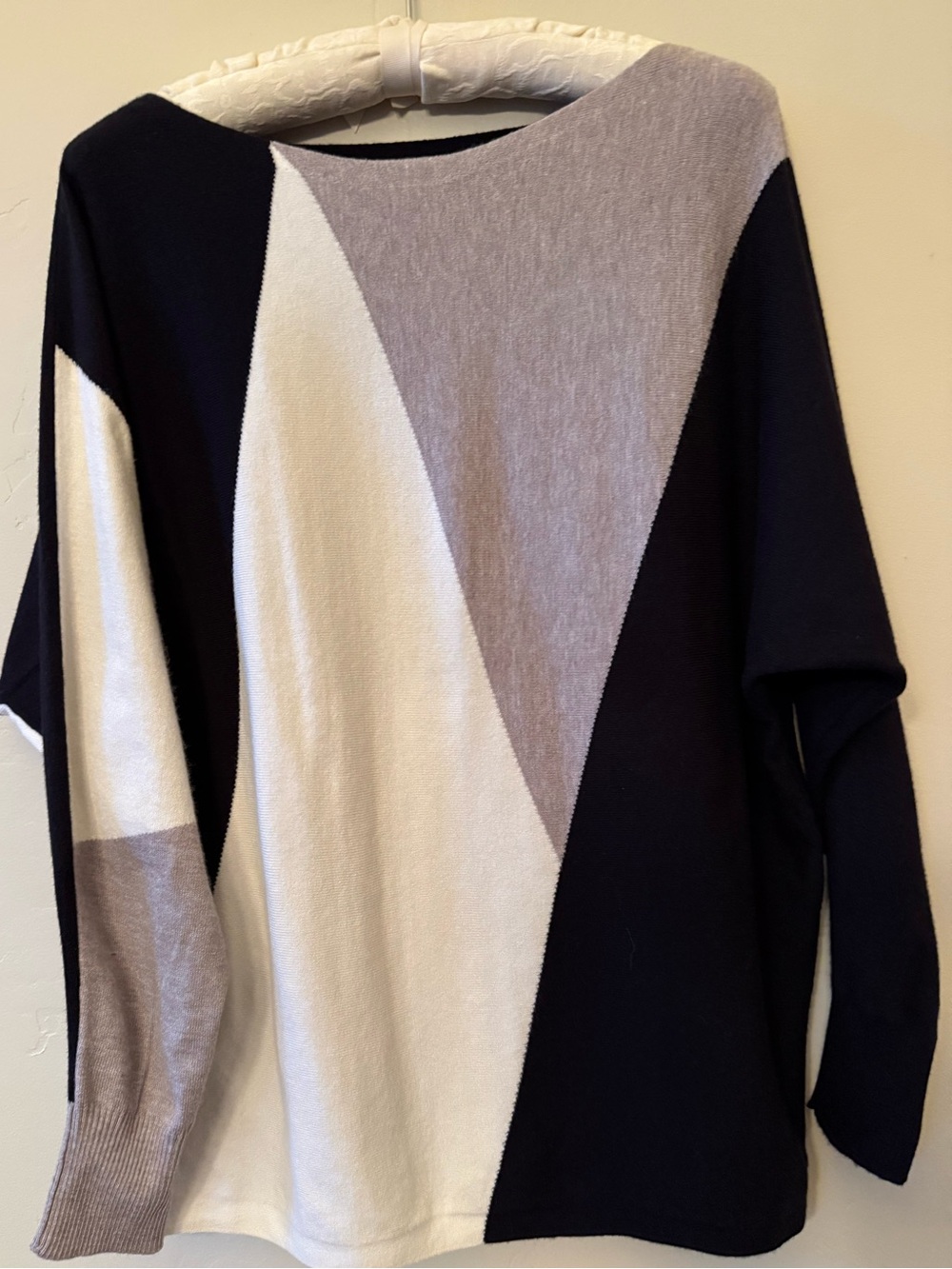 NWT Aaeda Colorblock Oversized Batwing Jumper Sweater